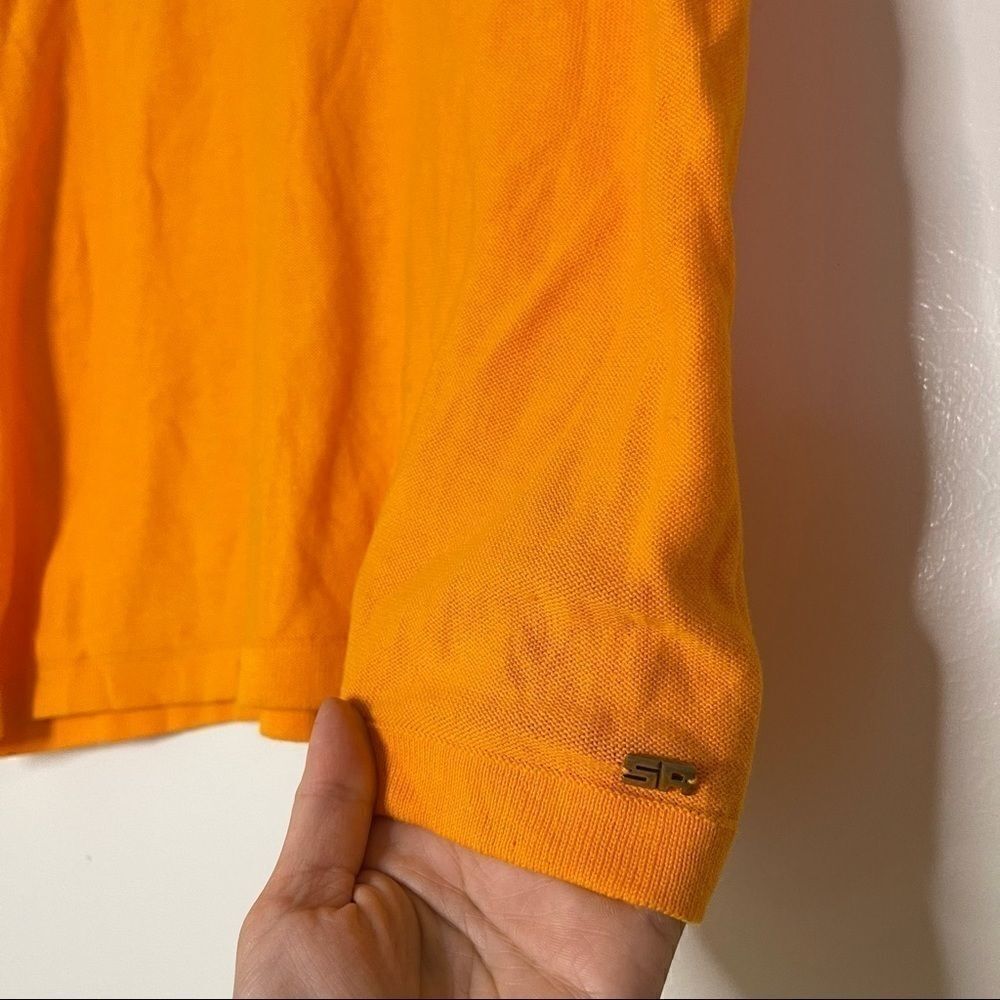 Sonia Rykiel Orange Yellow Sleeve Sweater top - Picture 3 of 4